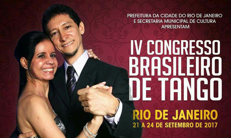 Pedro e Luísa no IV Congresso Brasileiro de Tango (CBT) no Rio de Janeiro